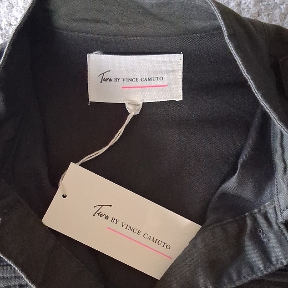 New Vince Camuto Dark Green Utility Jacket - Picture 3 of 8